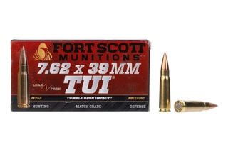 20-rounds of premium, match-grade 7.62x39 ammunition.